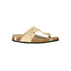 Laura Biagiotti Beige Polyurethane Women's Slipper Laura Biagiotti