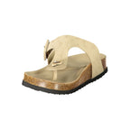 Laura Biagiotti Beige Polyurethane Women's Slipper Laura Biagiotti