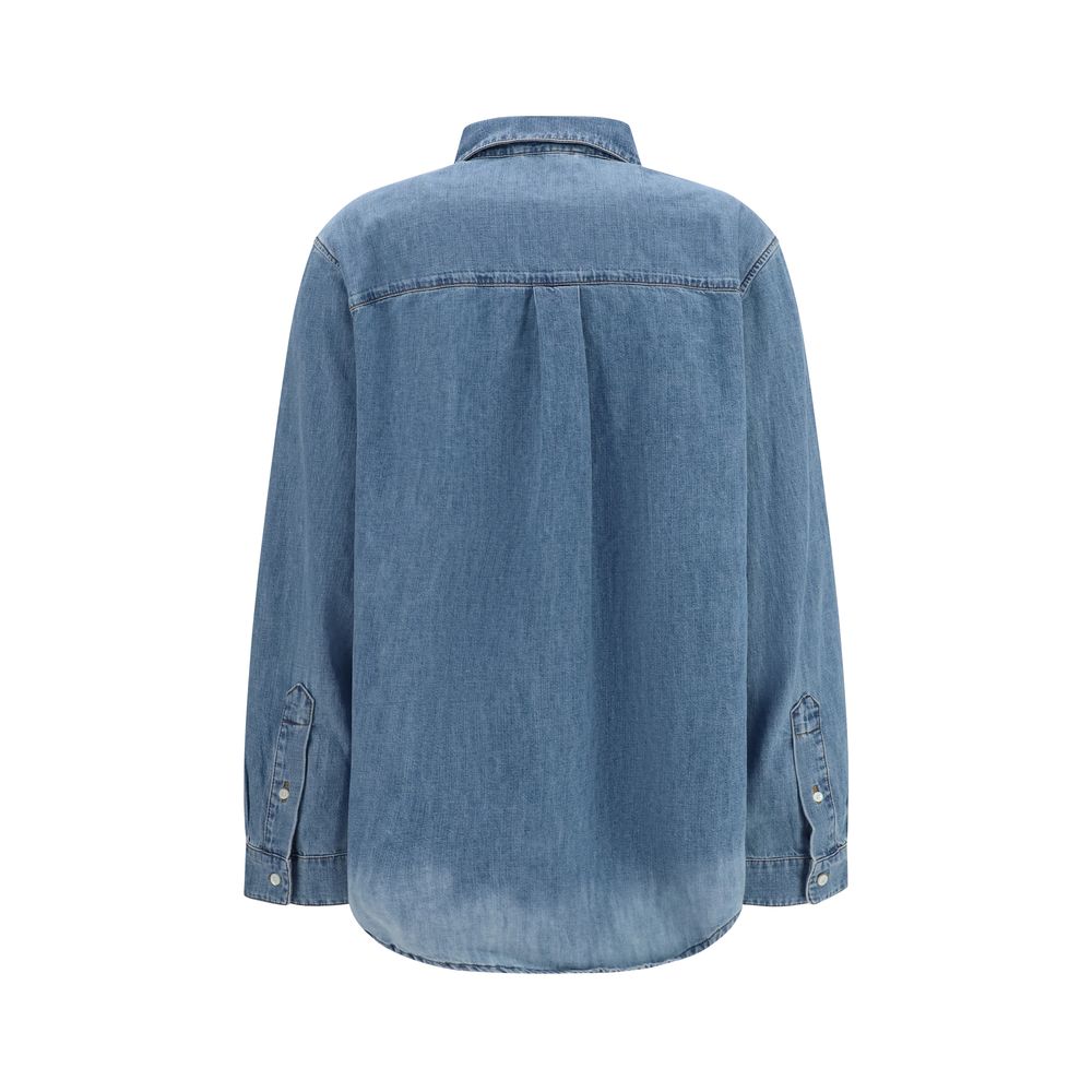 Miu Miu Blue Denim Shirt Miu Miu