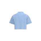 Miu Miu Blue Cotton Shortsleeve Shirt