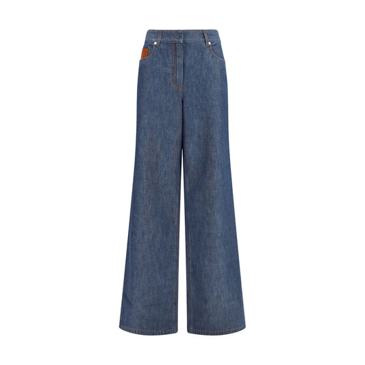 Fendi Blue Cotton Jeans Denim Fendi