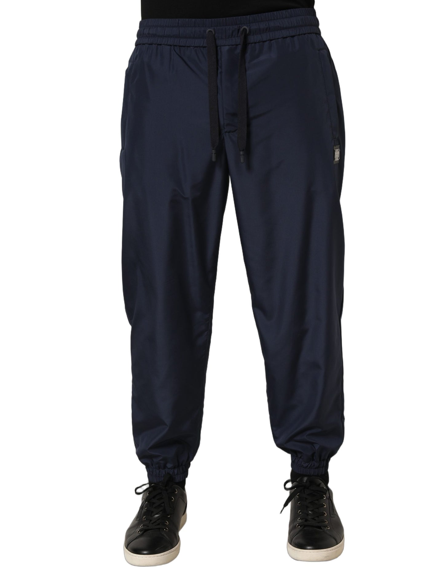 Dolce & Gabbana Dark Blue Polyester Jogger Sweatpants Pants Dolce & Gabbana
