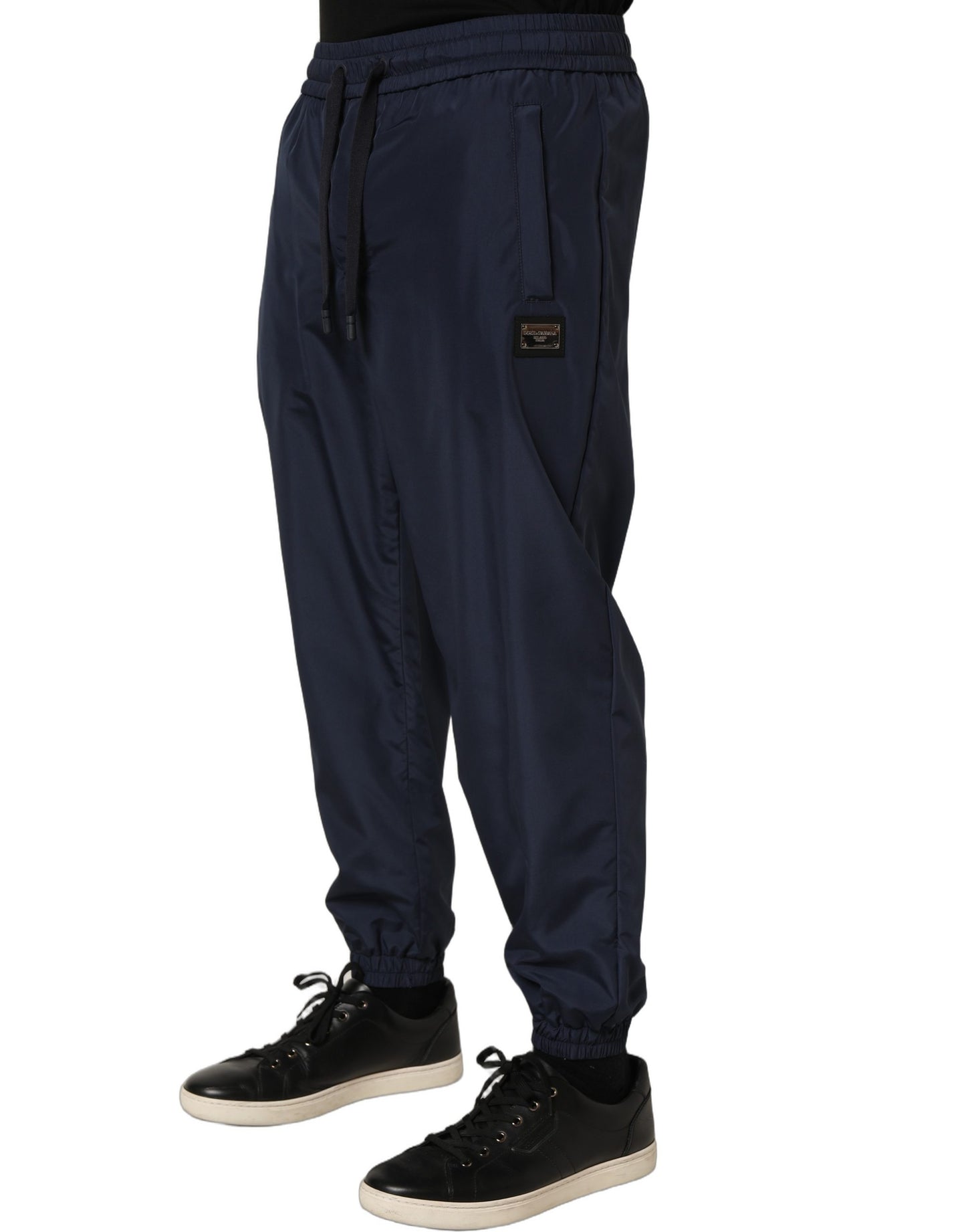 Dolce & Gabbana Dark Blue Polyester Jogger Sweatpants Pants Dolce & Gabbana