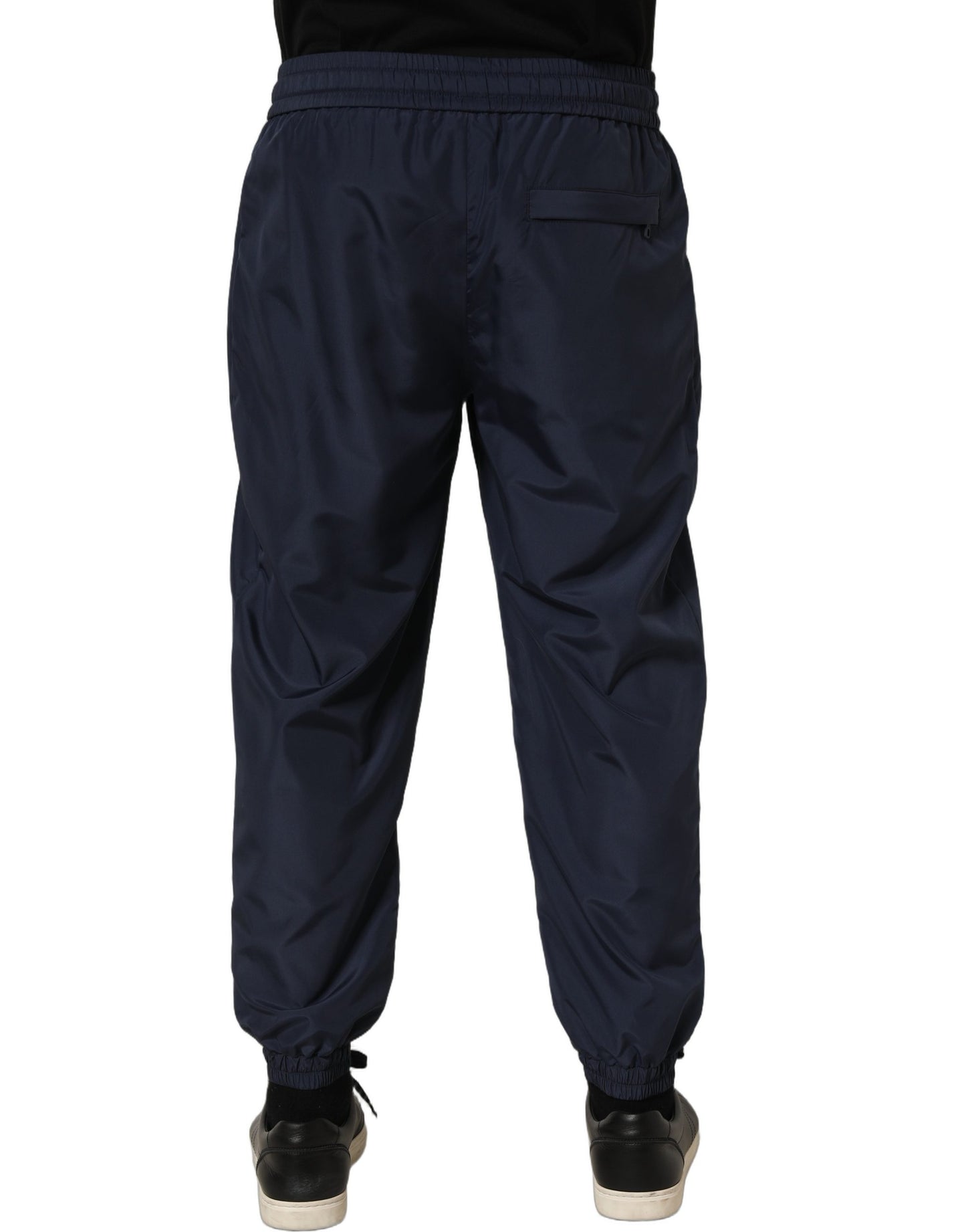 Dolce & Gabbana Dark Blue Polyester Jogger Sweatpants Pants Dolce & Gabbana