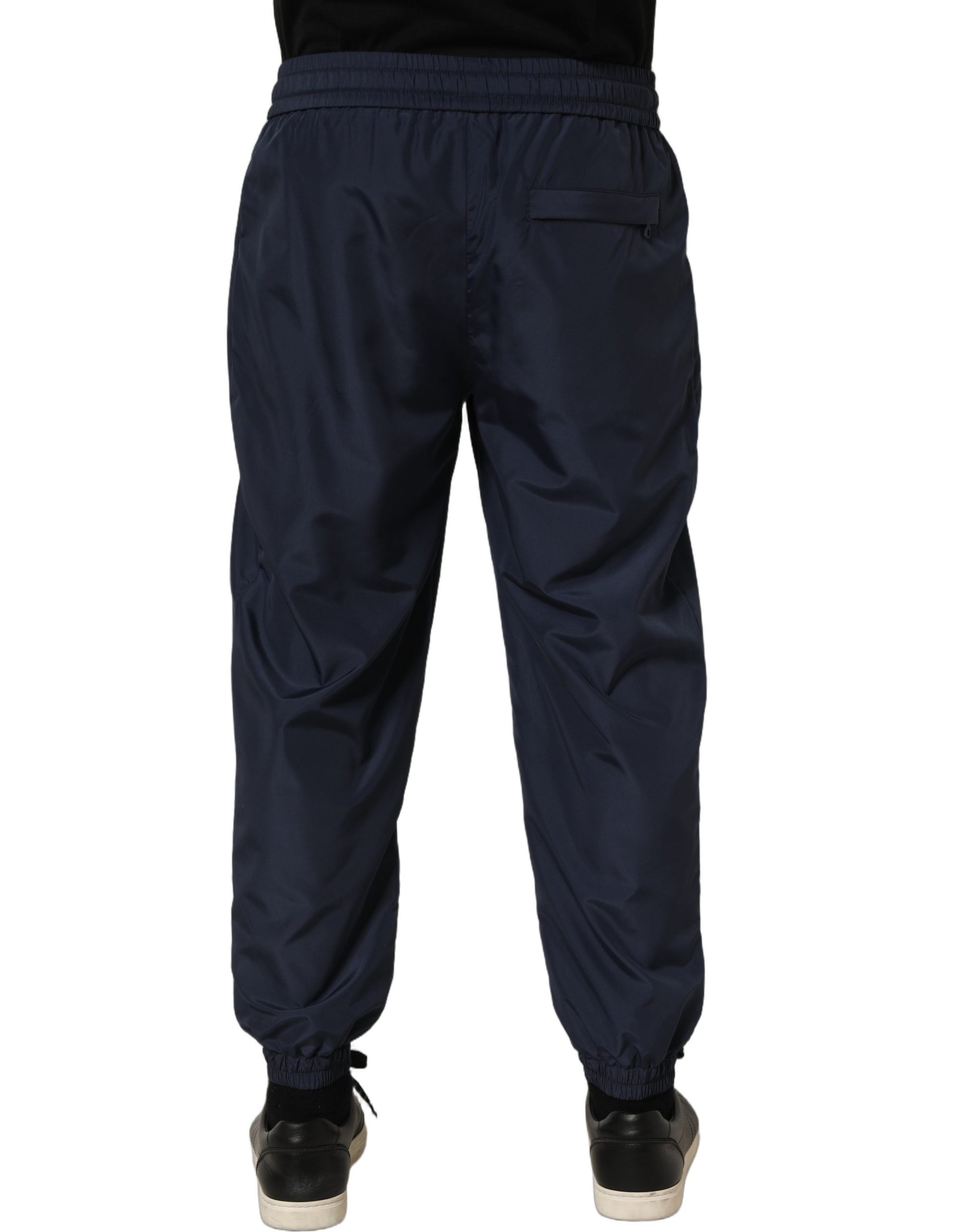 Dolce & Gabbana Dark Blue Polyester Jogger Sweatpants Pants Dolce & Gabbana
