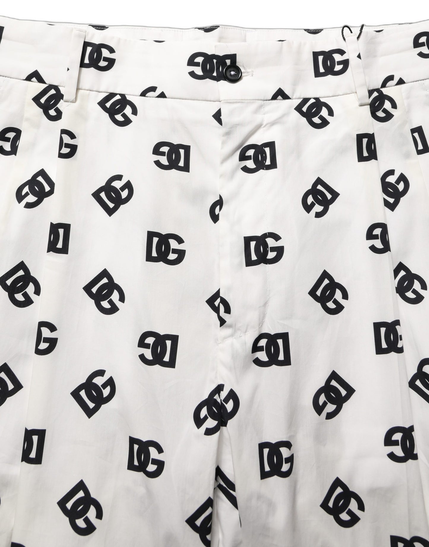 Dolce & Gabbana White Logo Skinny Leg Dress Men Trouser Pants Dolce & Gabbana