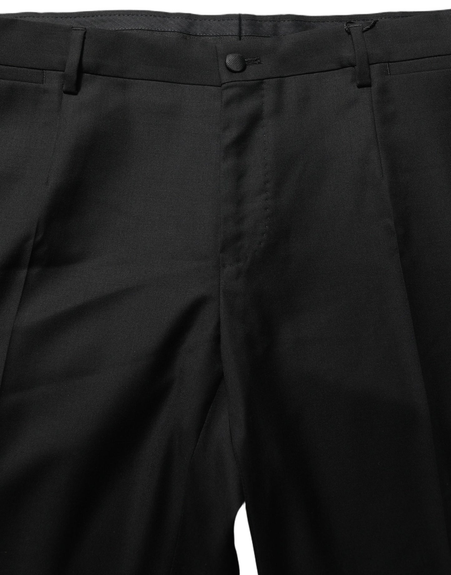 Dolce & Gabbana Black Wool Skinny Leg Dress Trouser Pants Dolce & Gabbana