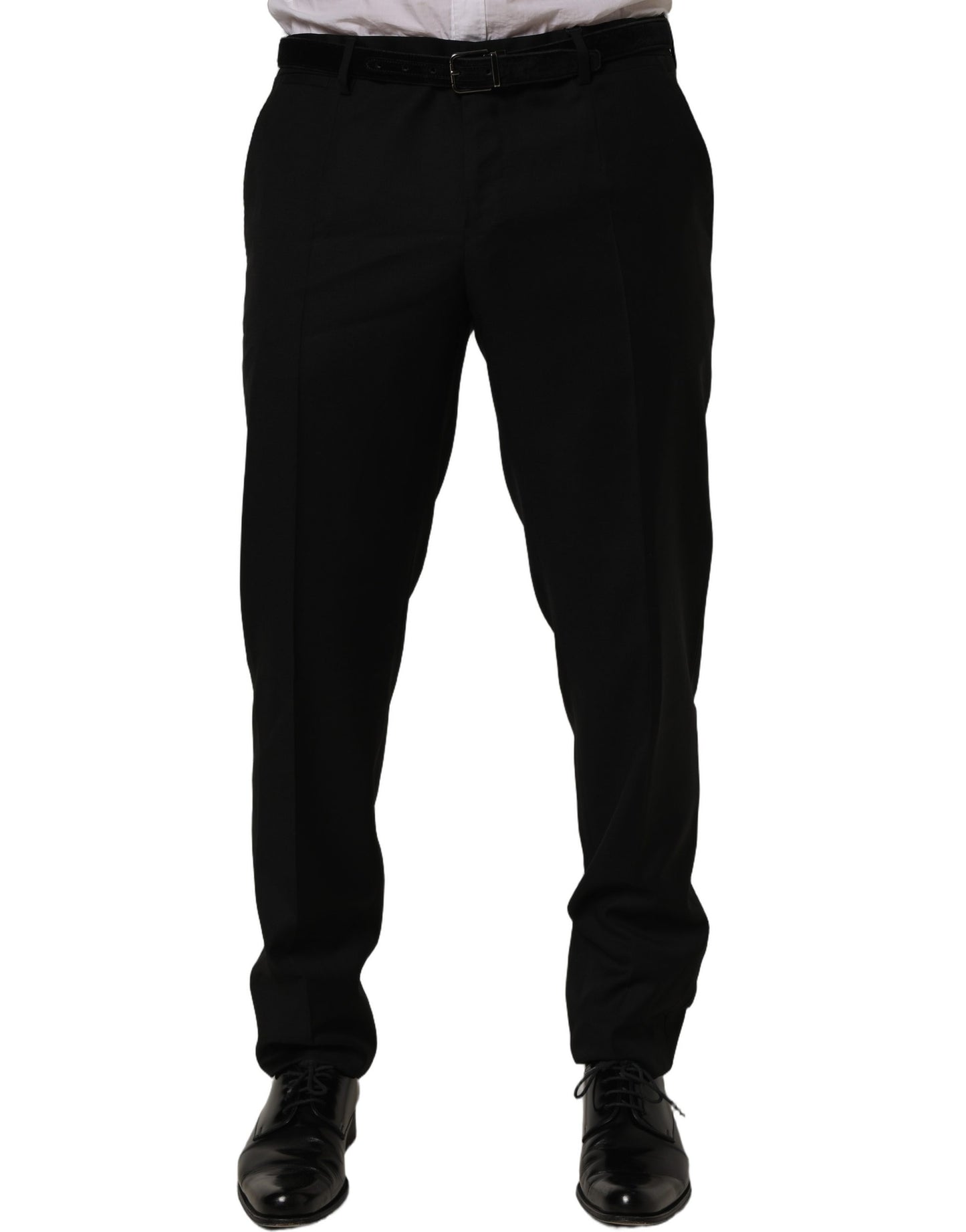 Dolce & Gabbana Black Wool Skinny Leg Dress Trouser Pants Dolce & Gabbana