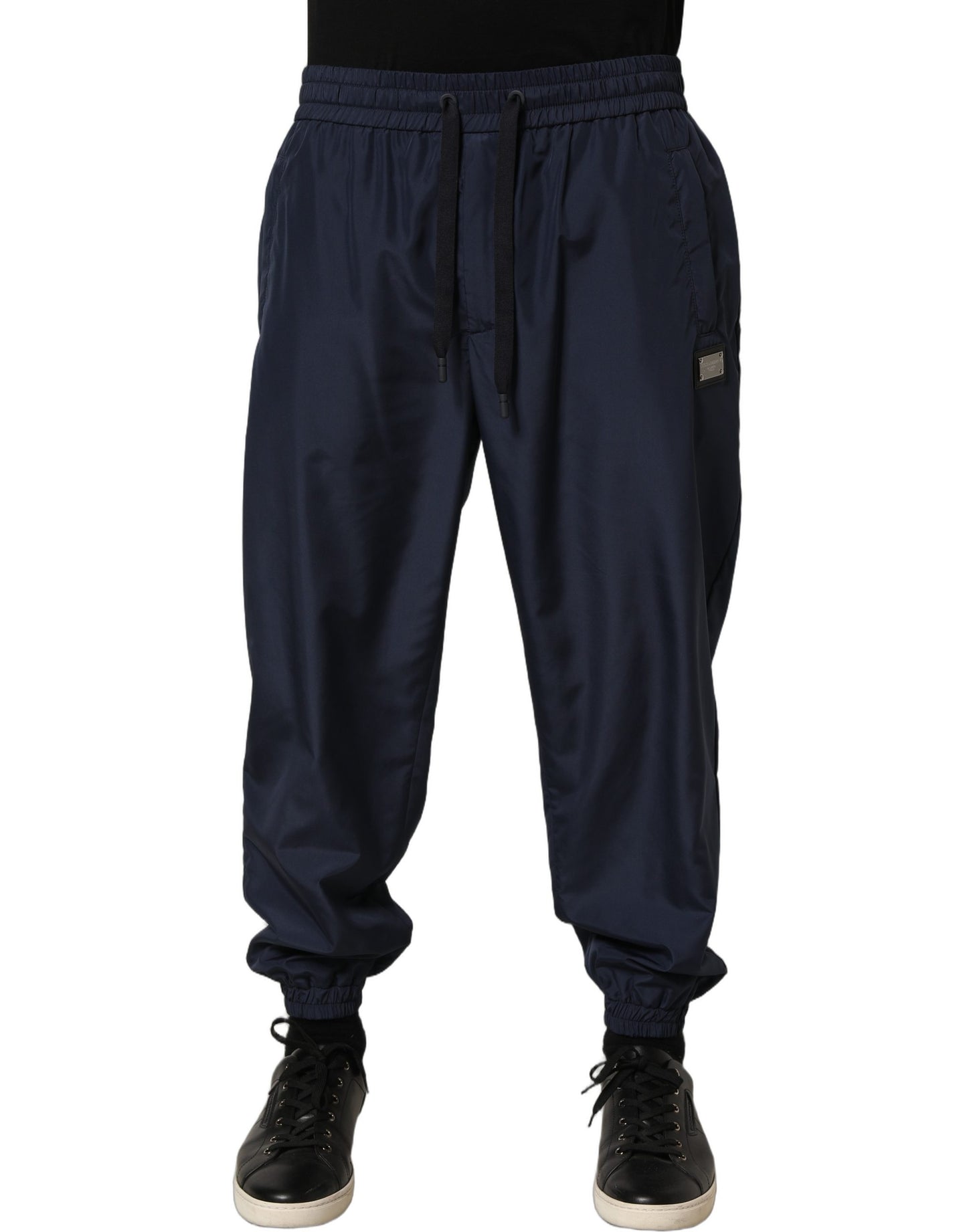 Dolce & Gabbana Dark Blue Polyester Jogger Sweatpants Pants Dolce & Gabbana