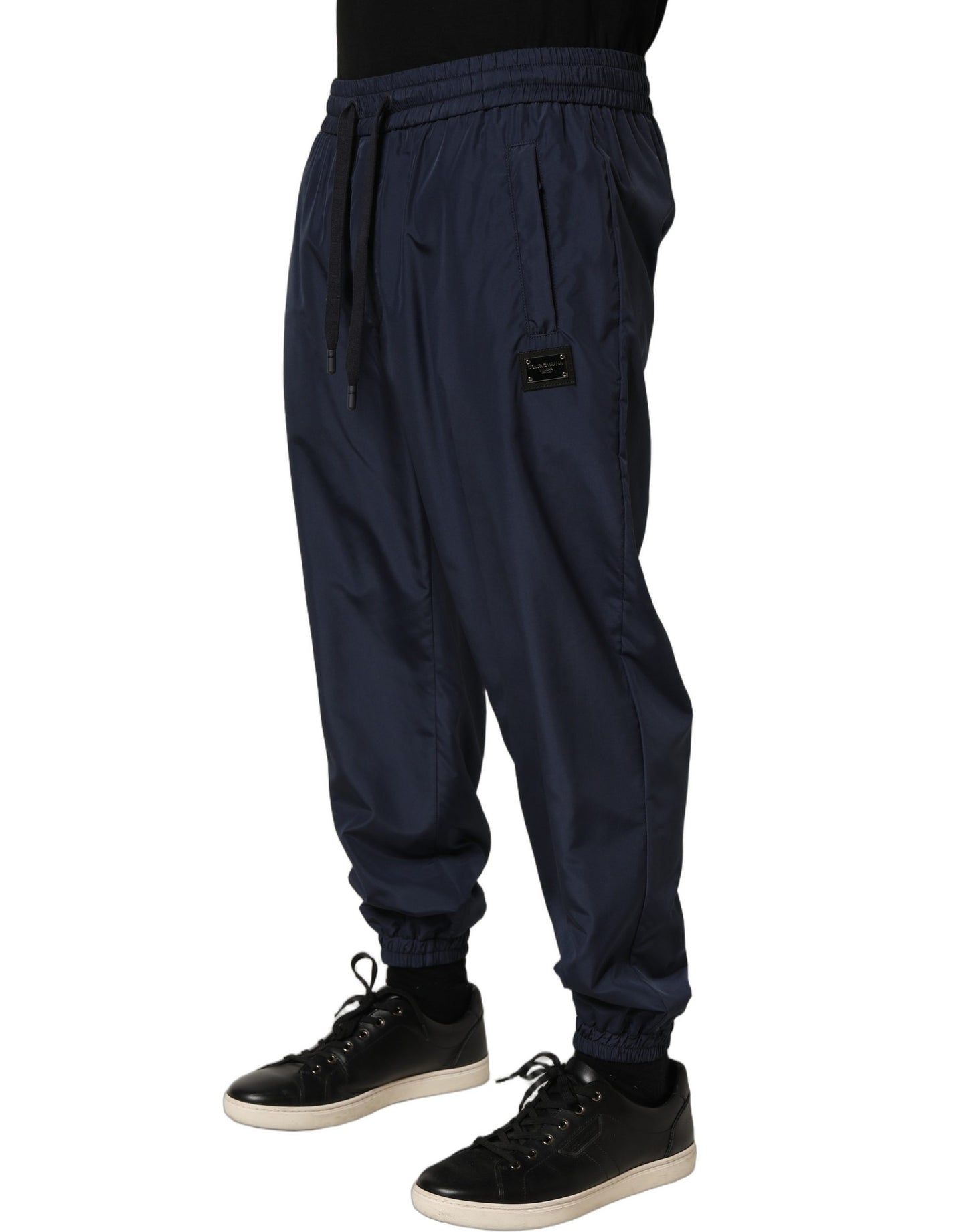 Dolce & Gabbana Dark Blue Polyester Jogger Sweatpants Pants Dolce & Gabbana