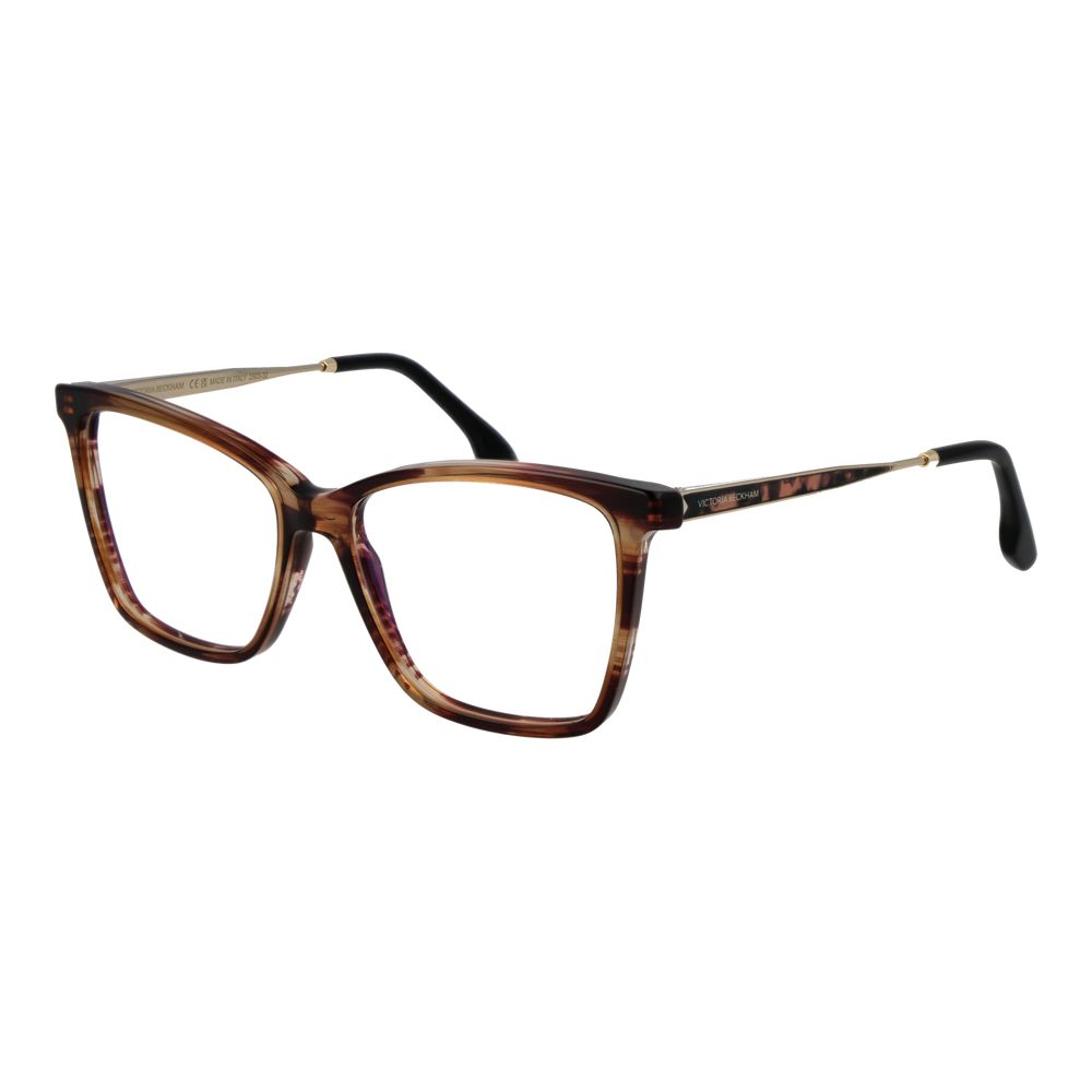 Victoria Beckham Brown Metal & Plastic Glasses Frames Victoria Beckham