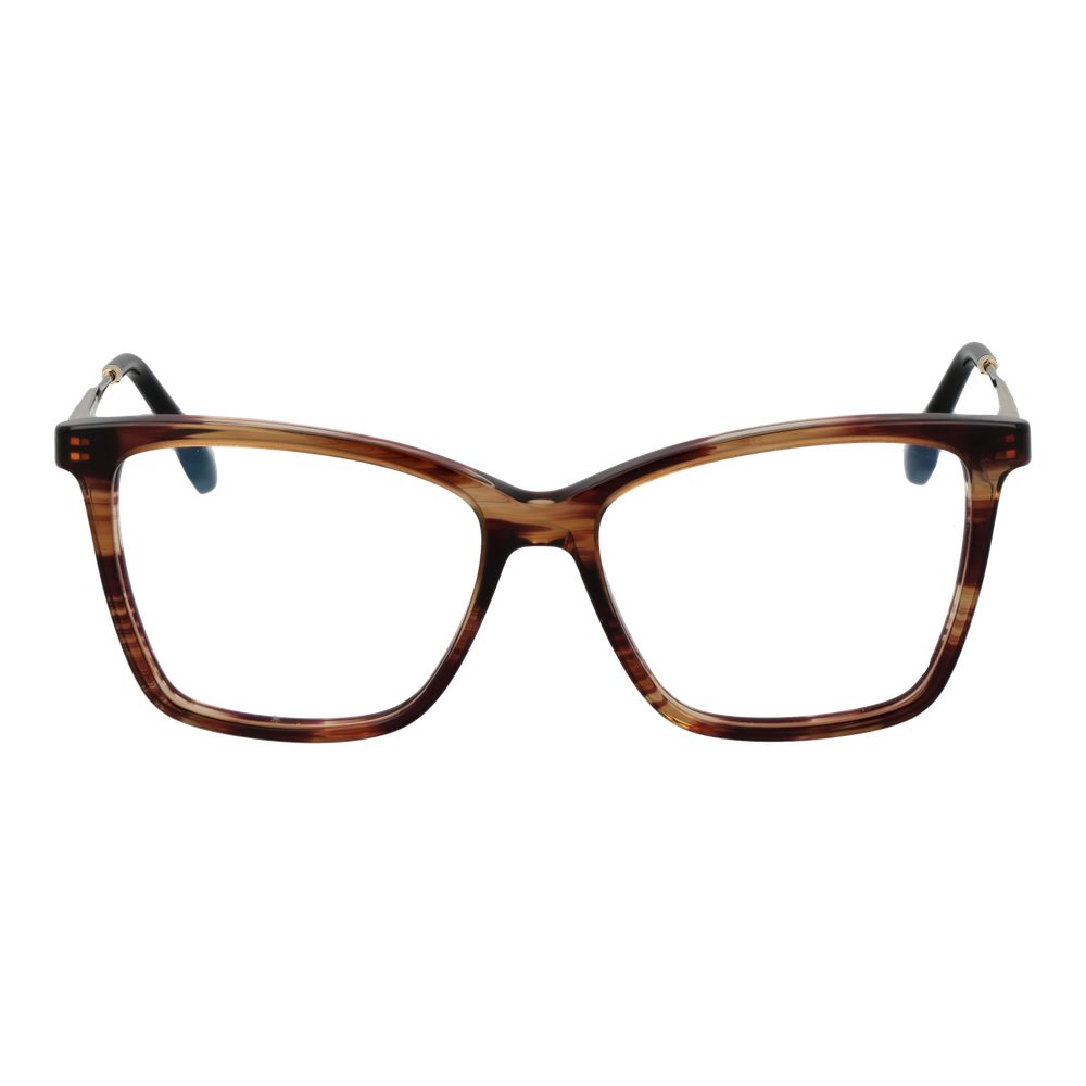 Victoria Beckham Brown Metal & Plastic Glasses Frames Victoria Beckham