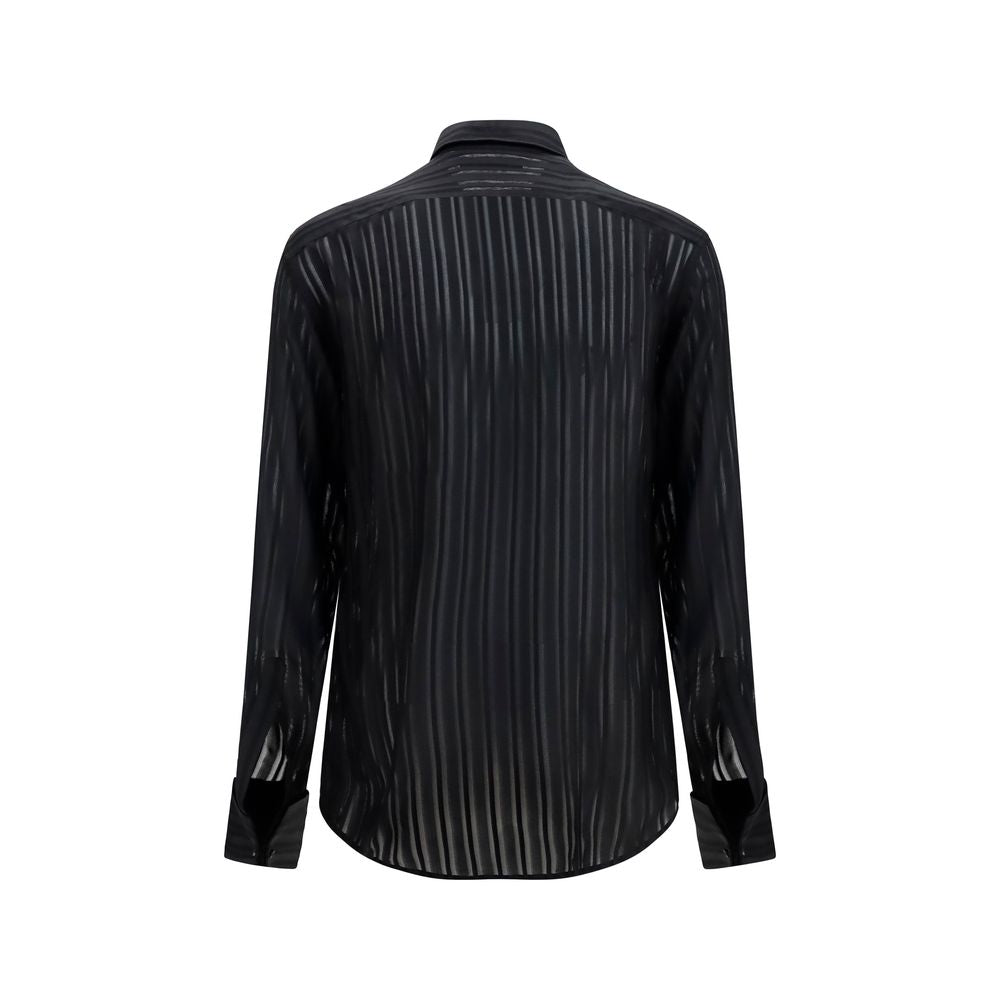 Gucci Black Silk Dress Shirt Gucci