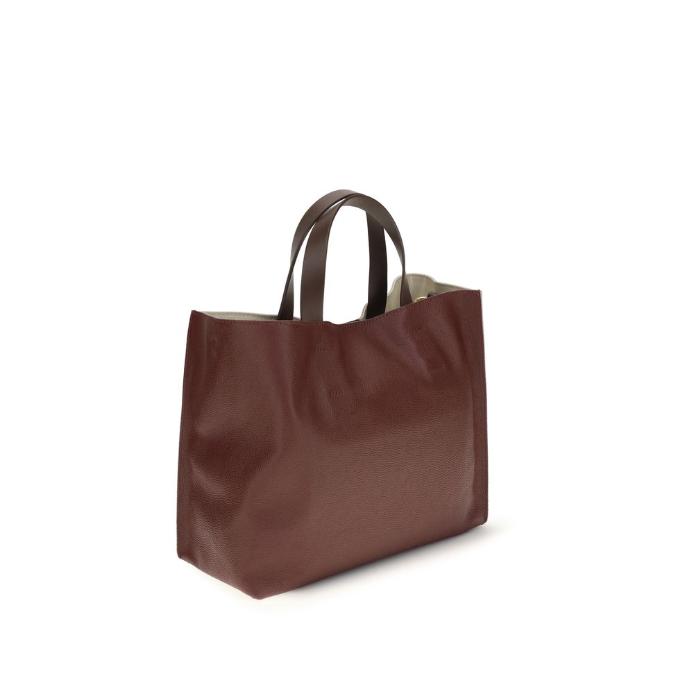 Marni Beige Calf Leather Bos Taurus Shoulder Bag Marni