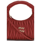 Miu Miu Red Calf Leather Bos Taurus Handbag