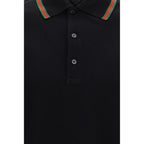 Gucci Black Cotton Polo Shirt
