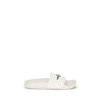 Fred Perry White Rubber Sandals