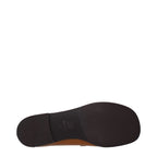 Miu Miu Brown Leather Slip-On Loafers Miu Miu
