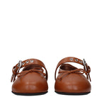 Miu Miu Brown Leather Ballet Flats Miu Miu