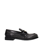 Miu Miu Black Leather Slip-On Loafers Miu Miu
