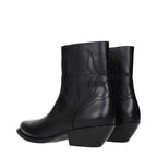 Celine Black Leather Ankle Boots Celine