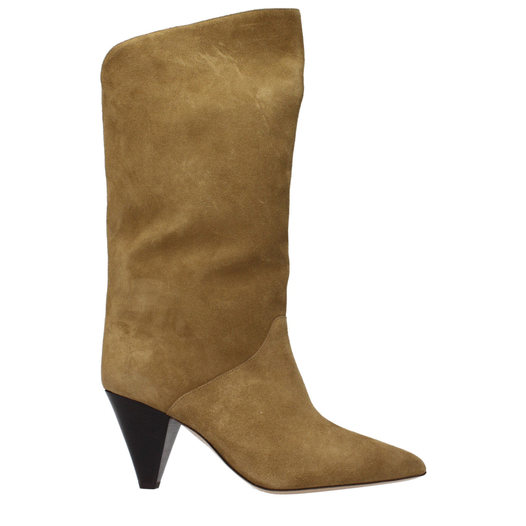 Isabel Marant Brown Leather High Heel Boots Isabel Marant