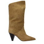 Isabel Marant Brown Leather High Heel Boots Isabel Marant