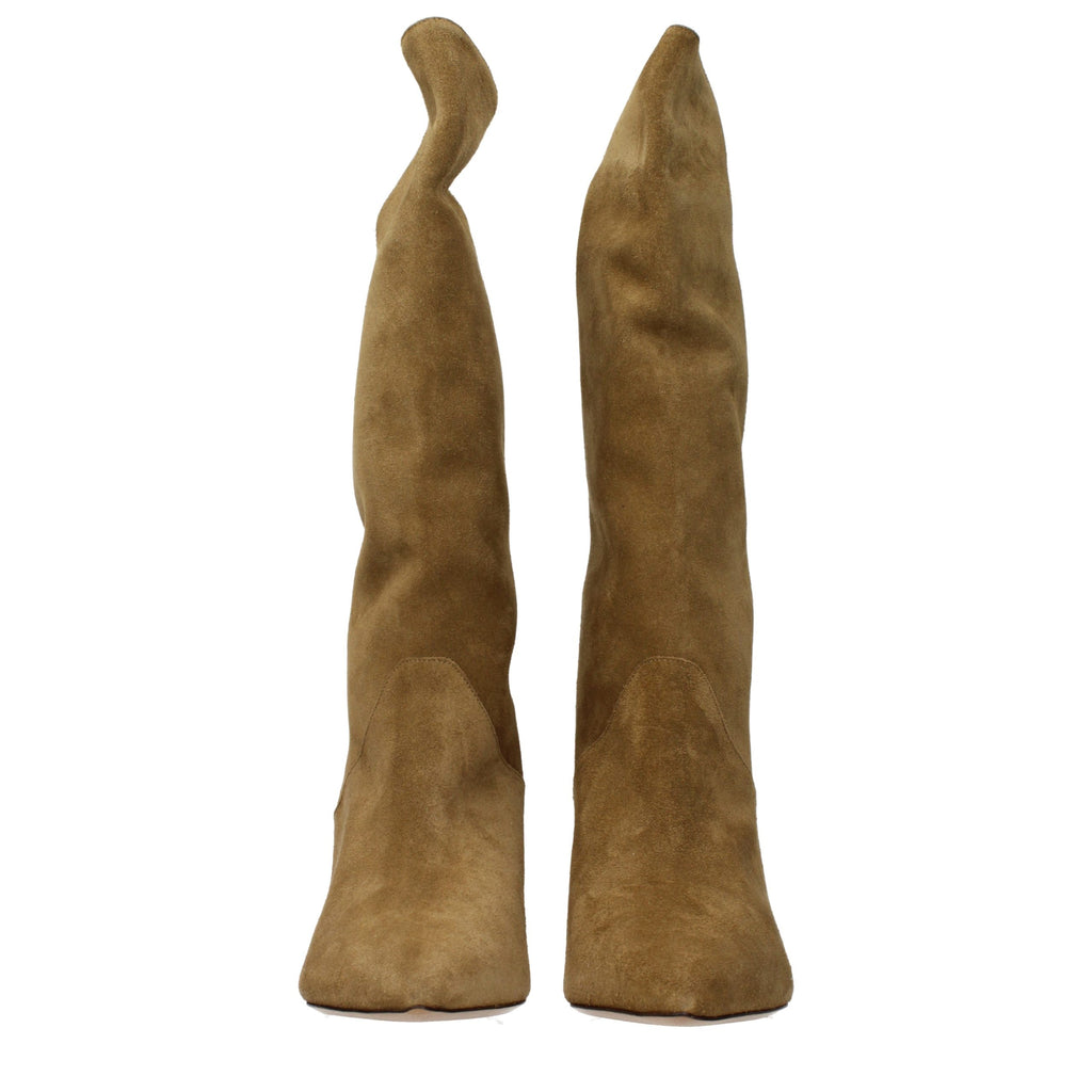 Isabel Marant Brown Leather High Heel Boots Isabel Marant