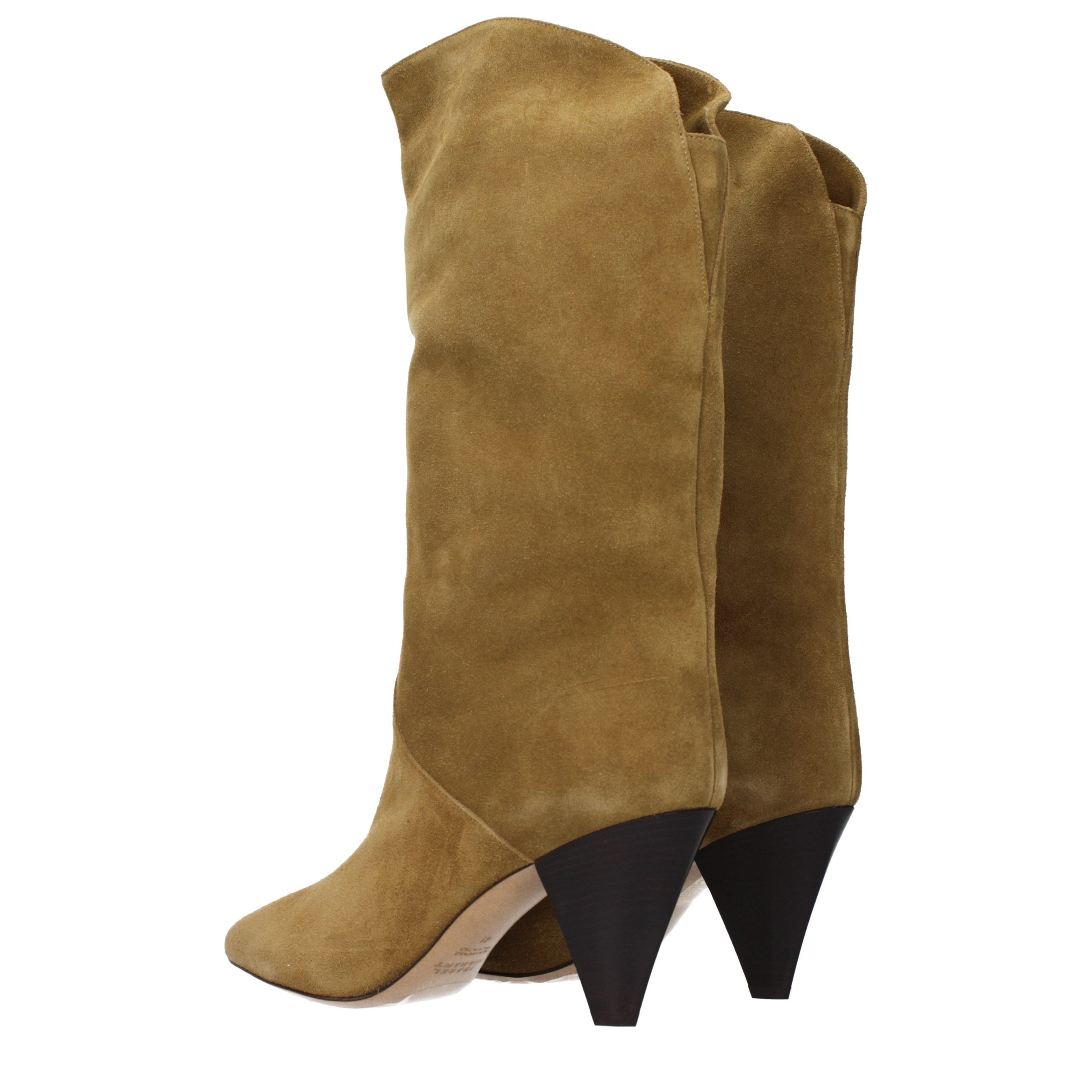 Isabel Marant Brown Leather High Heel Boots Isabel Marant