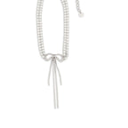 Self-Portrait Silver Brass Necklace