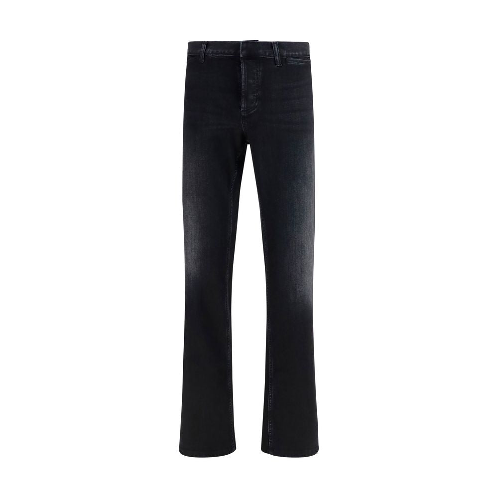 Gucci Black Cotton Flared Jeans