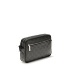 Gucci black fabric shoulder bag with adjustable strap and subtle logo detail, stylish accessory for everyday use.