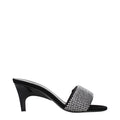 The Attico Black Fabric Stiletto Heel Sandals The Attico