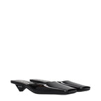 Prada Black Leather Flat Sandals Prada