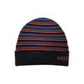 Missoni gray wool beanie hat featuring a zigzag knit pattern, designed for cozy winter wear.