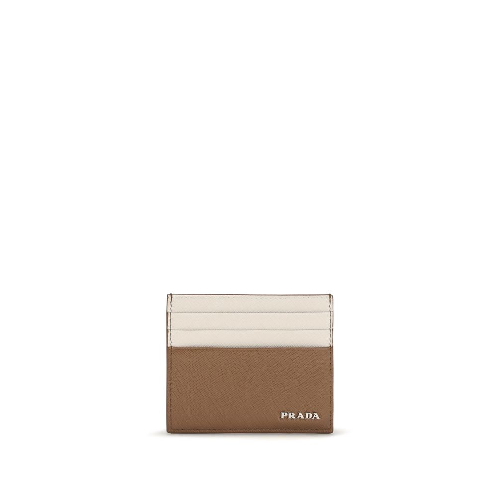 Prada Beige Calf Leather Bos Taurus Wallet Prada