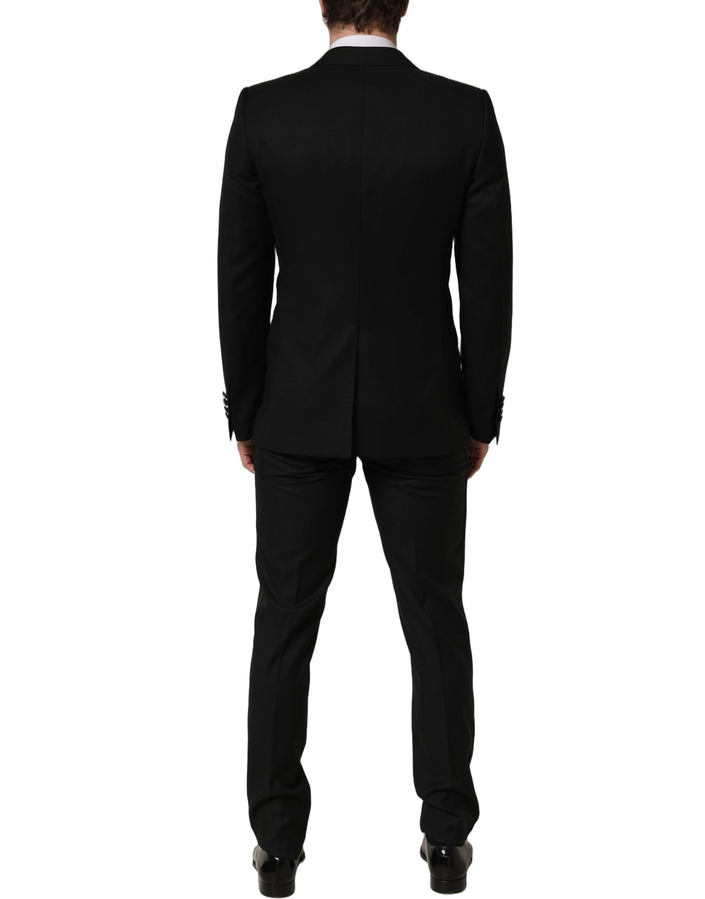 Dolce & Gabbana Black MARTINI Slim Fit Formal 3 Piece Suit Dolce & Gabbana
