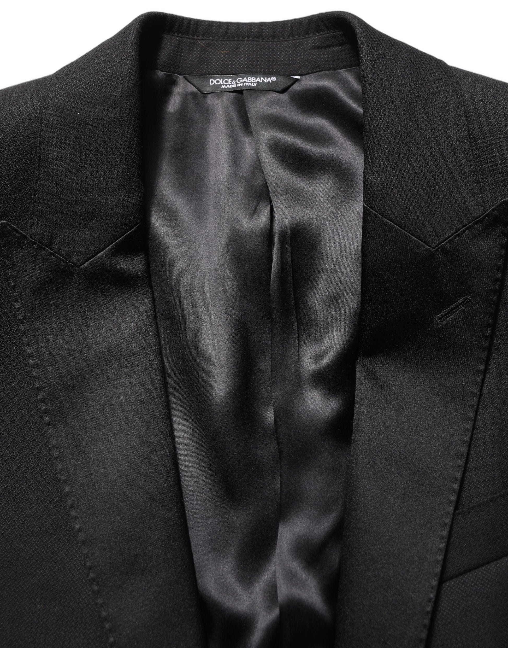 Dolce & Gabbana Black MARTINI Slim Fit Formal 3 Piece Suit Dolce & Gabbana