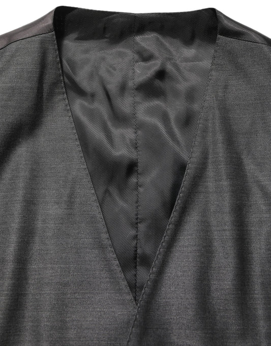 Dolce & Gabbana Gray MARTINI Slim Fit Formal 3 Piece Suit Dolce & Gabbana