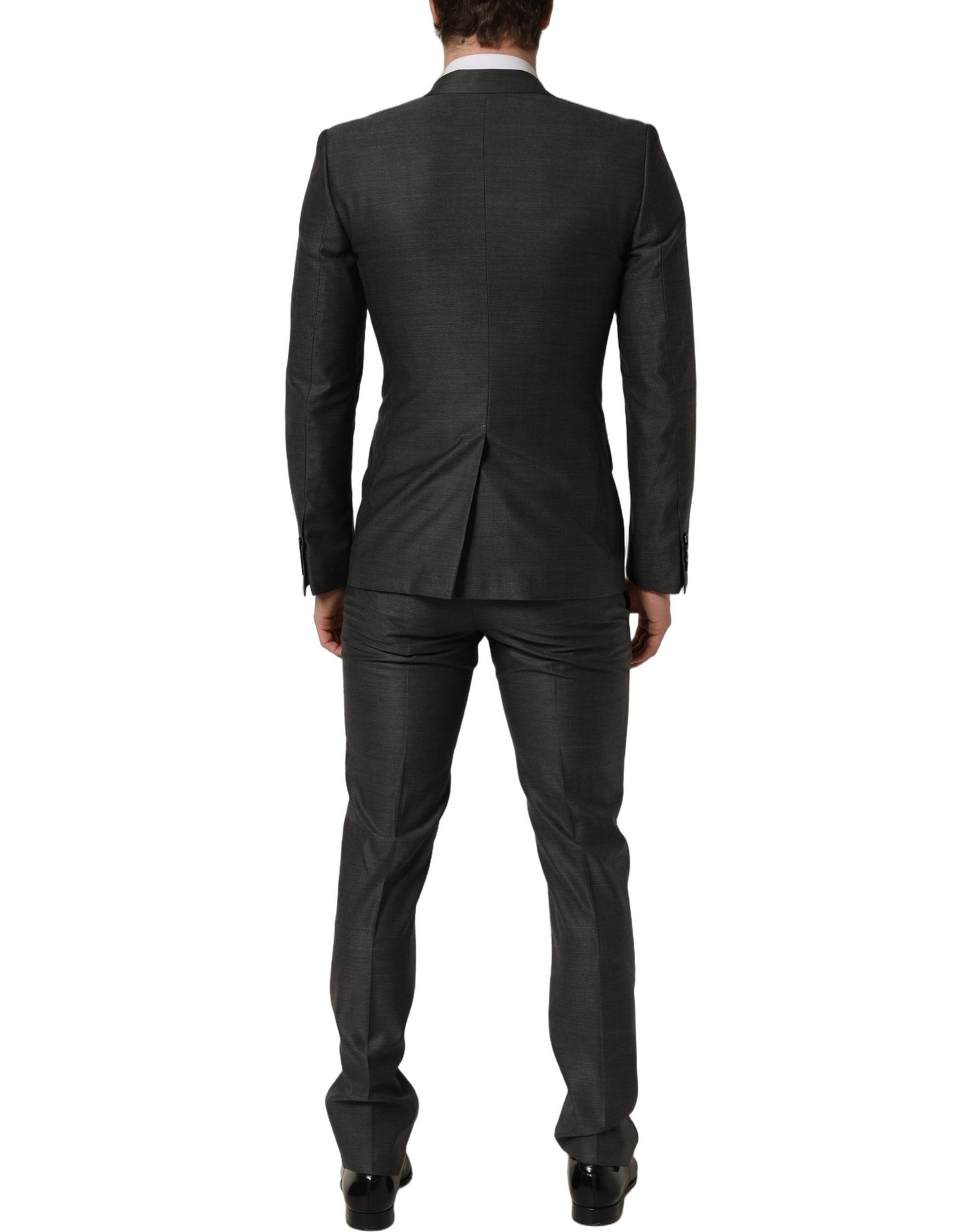 Dolce & Gabbana Gray MARTINI Slim Fit Formal 3 Piece Suit Dolce & Gabbana