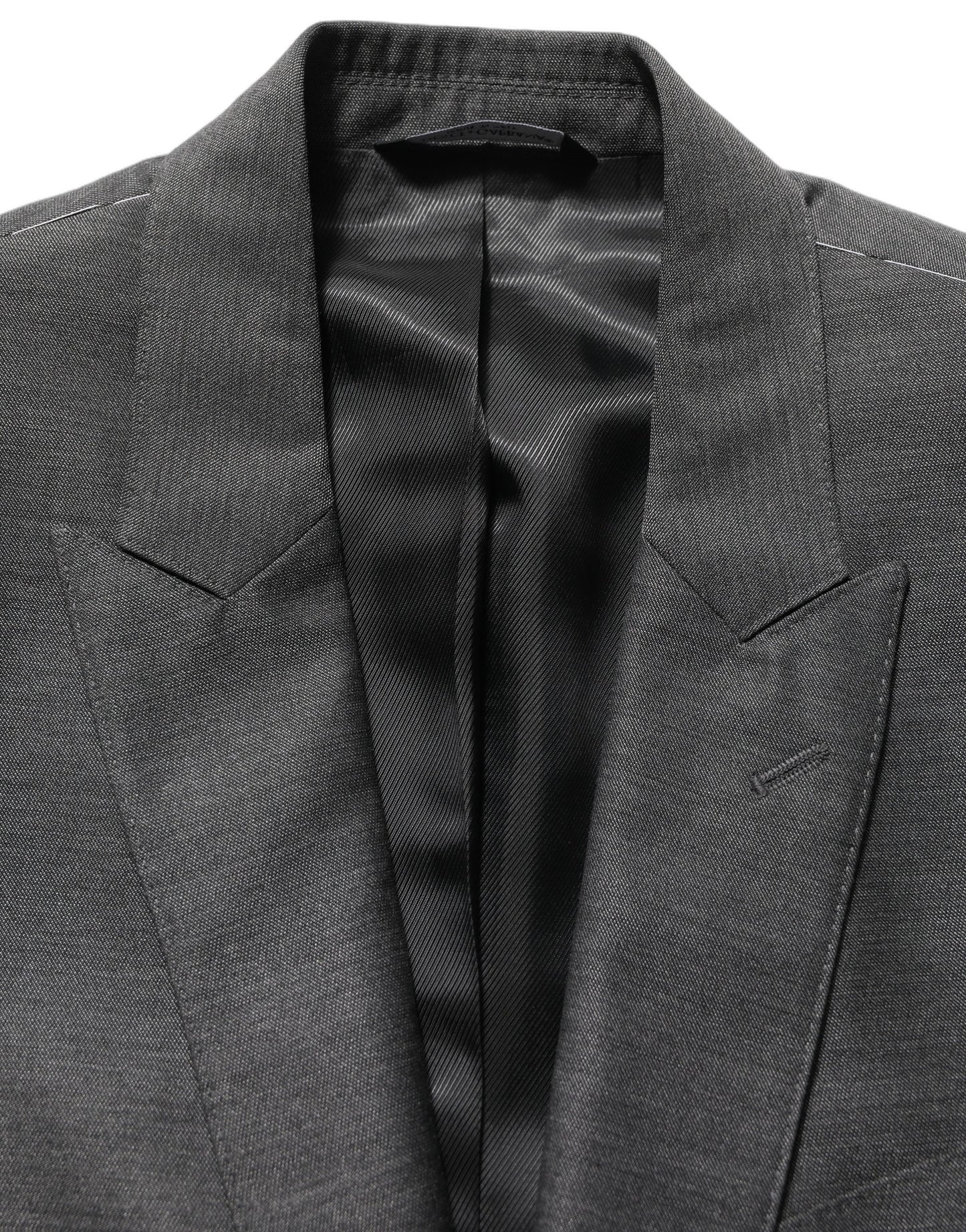Dolce & Gabbana Gray MARTINI Slim Fit Formal 3 Piece Suit Dolce & Gabbana