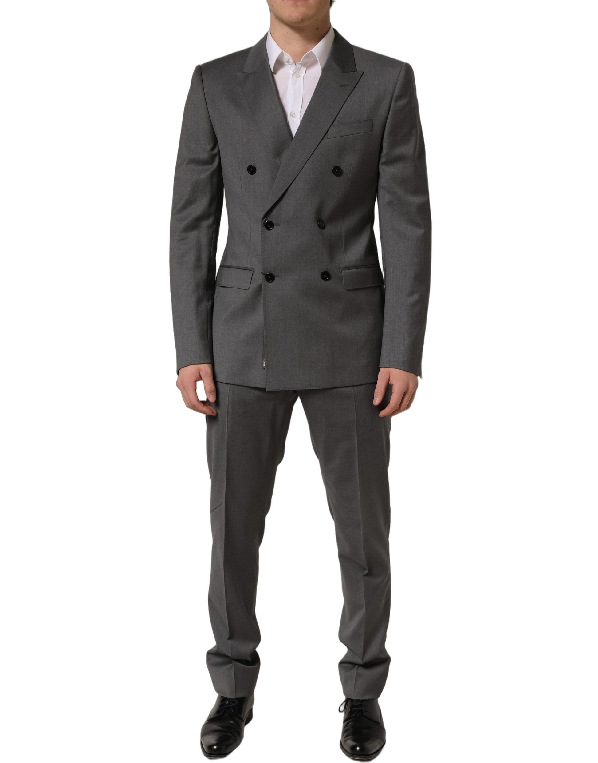 Dolce & Gabbana Gray MARTINI Slim Fit Formal 2Piece Men Suit Dolce & Gabbana