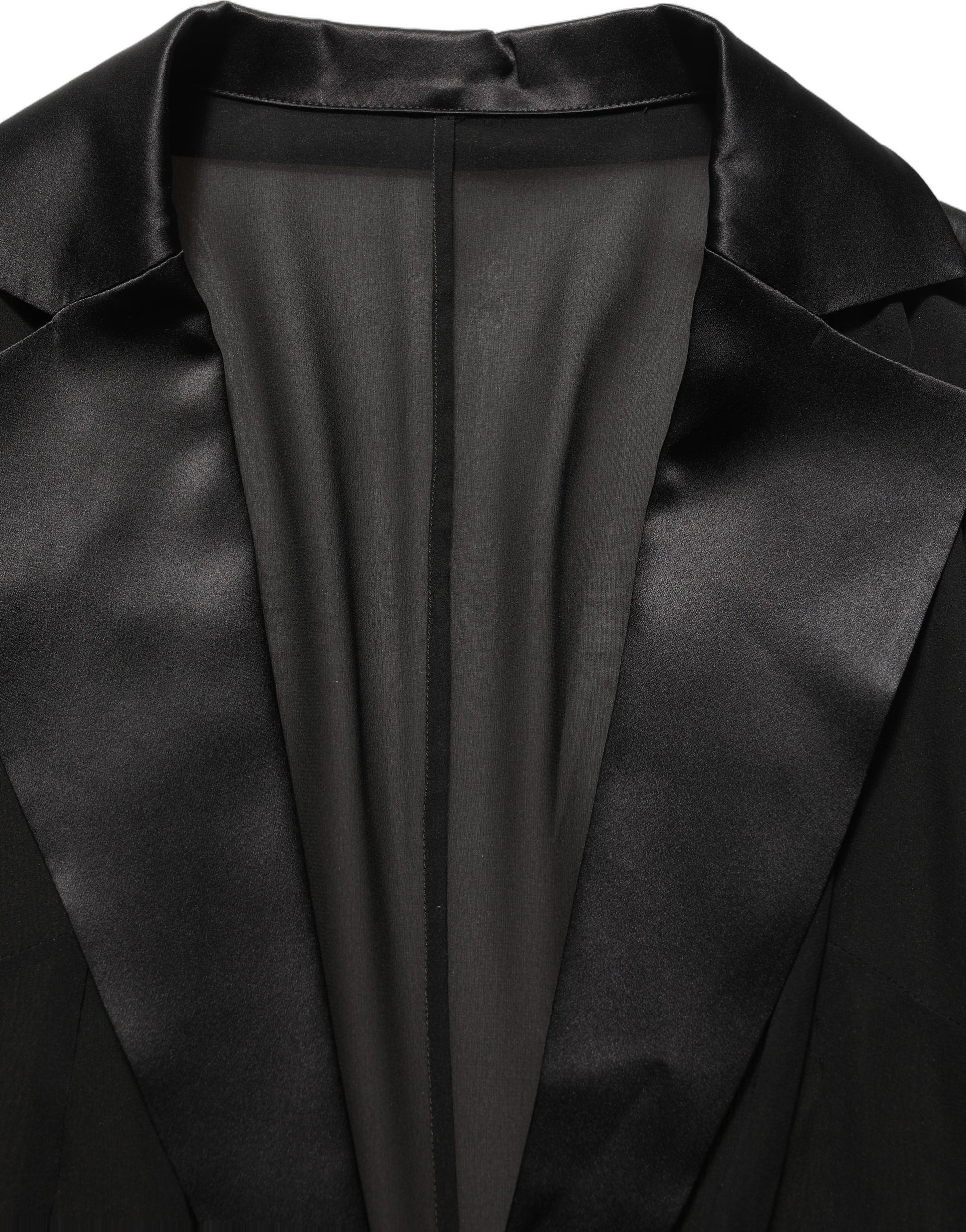 Dolce & Gabbana Black Silk Sheer Chiffon Long Maxi Dress Dolce & Gabbana