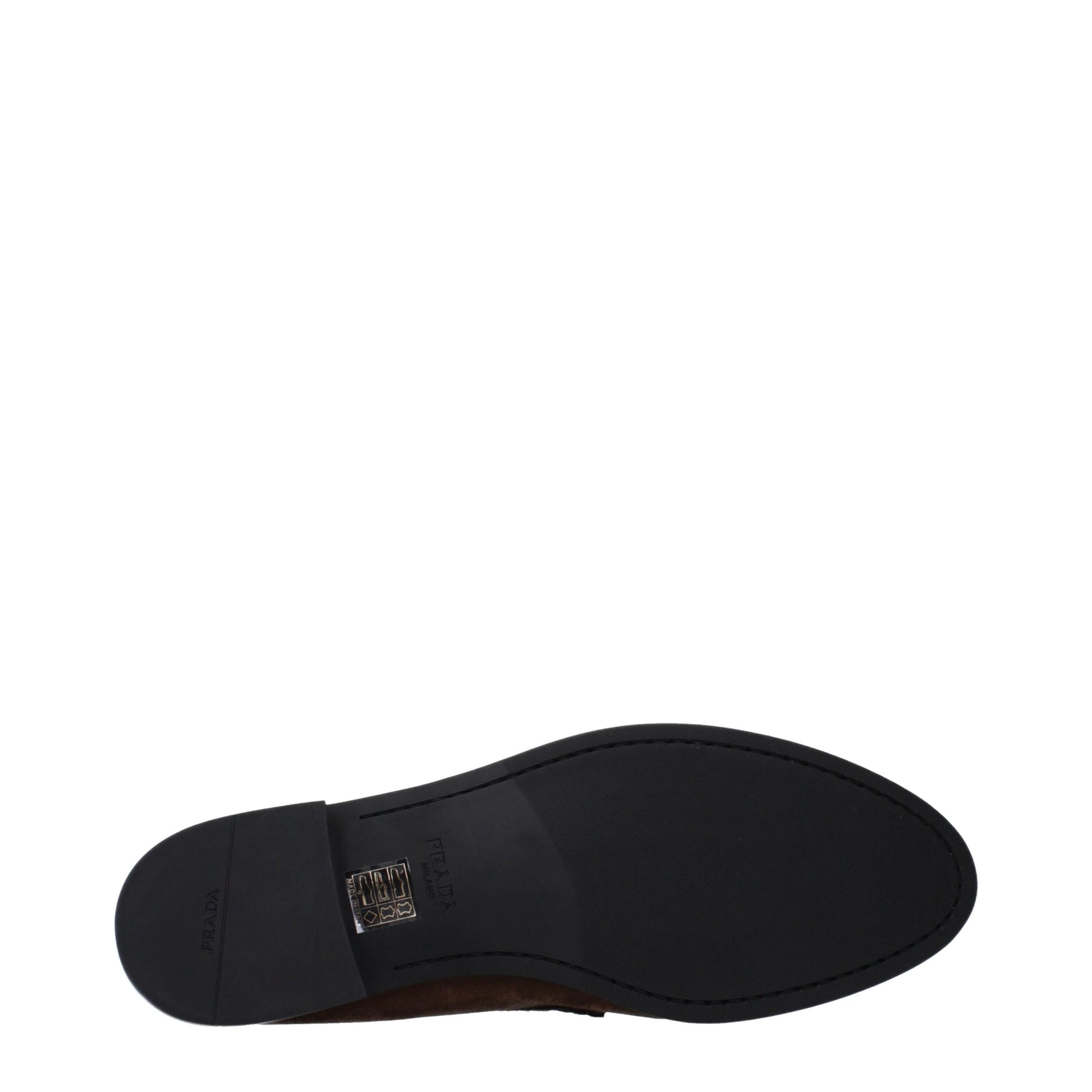 Prada Brown Leather Slip-On Loafers Prada