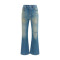 Amiri Blue Cotton Flared Jeans Amiri