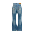 Amiri Blue Cotton Flared Jeans Amiri