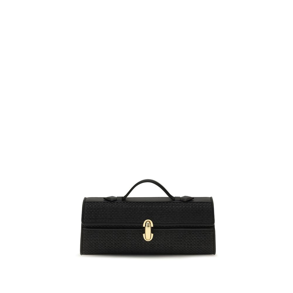 Savette Black Raffia Handbag Savette