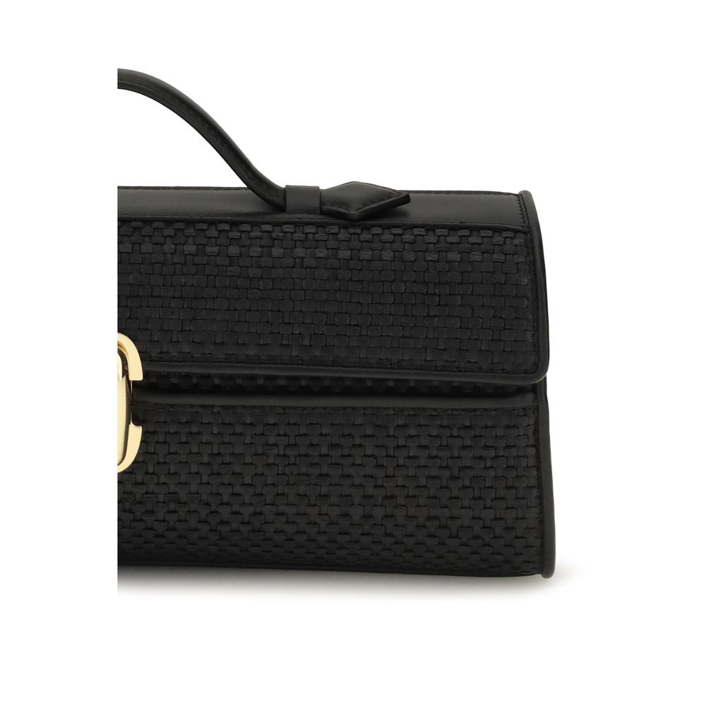 Savette Black Raffia Handbag Savette