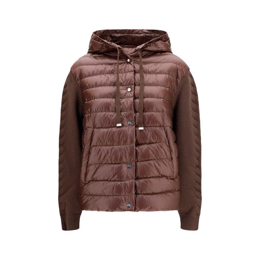 Herno Brown Polyester Full-Length Jacket Herno