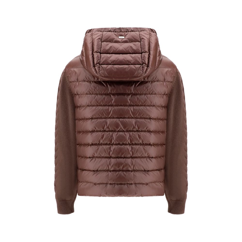 Herno Brown Polyester Full-Length Jacket Herno
